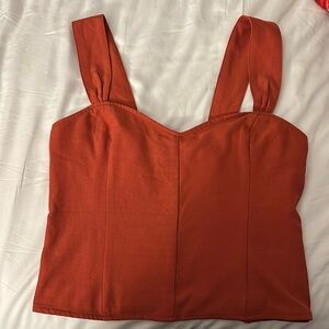 Burnt Orange Abercrombie top